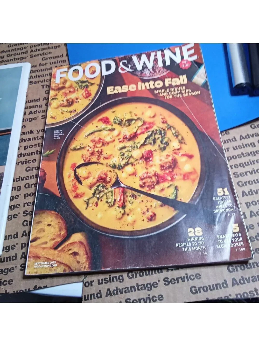 Food & Wine Magazines Lot of 3 Summer Global Cooking Recipes 2025